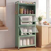 Armoire de rangement traditionnelle en acier à 5 niveaux pour bureau à domicile avec 4 portes et roulettes
