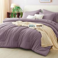 Ensemble de couette de luxe en microfibre douce, alternative au duvet, ensemble de literie avec draps, taies d'oreiller et housses de coussin, 7 pièces pour la chambre à coucher