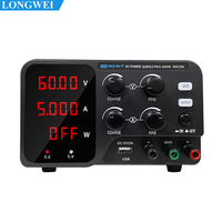 Longwei PDS-605M alimentation DC réglable, Source d'alimentation pour banc de laboratoire 60v 5a, régulateur de tension, stabilisateur 300W, haute précision
