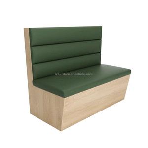 White Double-Sided Button Clustered <b>Restaurant</b> Mall Booth Sofa Seating Soft Comfortable for Dining Hotel Use - Product Image 5