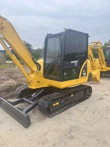 Mini-excavatrice sur chenilles hydraulique d'occasion Komatsu PC56, excavatrices d'occasion PC60 PC55 certifiées CE - Product Image 2
