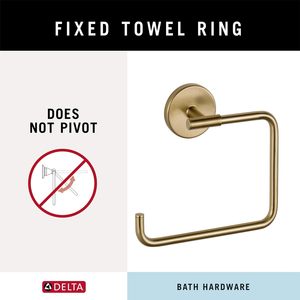 Delta Trinsic 1 confezione Champagne bronzo portasciugamani quadrato a parete portasciugamani 759460-CZ accessori da bagno per il bagno