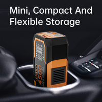 Arrancador de Coches Todo en Uno con Compresor de Aire, Monitor de Presión de Neumáticos, Inflador Multifuncional de Batería y Neumáticos para Automóvil