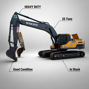 Prix compétitif VOLVO EC250D Excavatrice sur chenilles hydraulique de 25 tonnes, peinture d'origine, forte puissance, excavatrice d'occasion pour le terrassement - Product Image 1