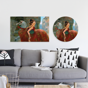 Impression sur toile Lady Godiva : Œuvre d'art historique élégante pour la décoration de la maison, ART SUR VERRE TÉRMÉTRAL - Product Image 3