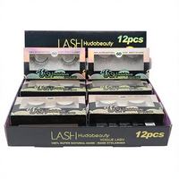Lot de 12 paires de faux cils 6D faits à la main, aspect naturel, en soie synthétique, ensemble de cils Vogue pour maquillage beauté