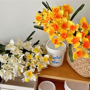 LUYI-Ins Bouquet di Fiori Artificiali Narciso, Decorazione Floreale per Soggiorno e Sala da Pranzo, Arredamento Casa - Product Image 3