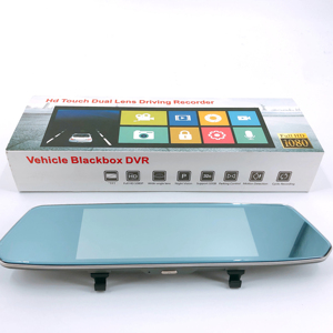1080p Full HD auto dddvr Dashcam a doppia lente per veicolo Blackbox Touch Screen con obiettivo grandangolare di 170 gradi - Product Image 1