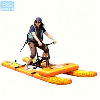 Vélo aquatique SUP à ponton plat, monoplace, avec cadre en aluminium et coussin d'air avant, performance optimale pour rivière, portable, de Chine, Lumark