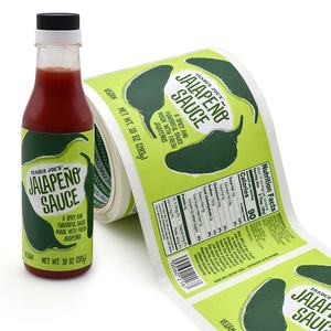 カスタム日本ソースボトル自己接着マットステッカー防水ビニールステッカーラベル食品用 - Product Image 1