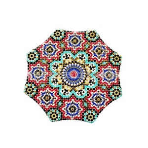<b>Ceramic</b> Octagonal <b>Coasters</b> With Floral Pattern Thermal Transfer Printing Heat Resistant For Drink Protection - Product Image 4