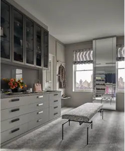 Contemporary Design Ready To Assemble Furniture Complete Sets Stainless Steel Modular Wardrobe For Sale