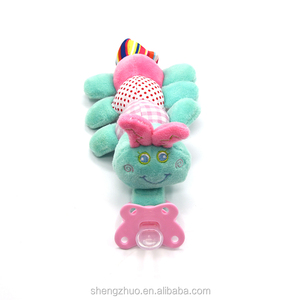Tétines amovibles pour bébés Tigre Jouets en peluche pour bébés Jouet en peluche pour animaux suspendus avec sucette en silicone - Product Image 3