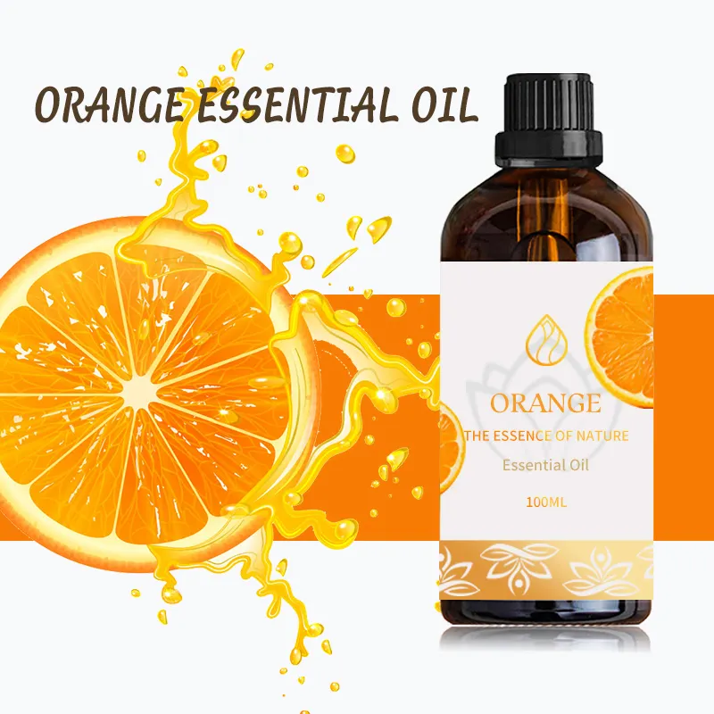 Huile d'aromathérapie de vente de fabricant GMP huile essentielle biologique huile d'orange douce pour aider la peau à paraître plus lumineuse et plus jeune