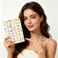 Carnet personnalisé en PU A5, couverture rigide, marque-page, journal kawaii, pendentif étoile, cadeau pour femme