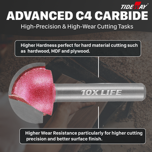 Tideway ชุดดอกกัดแบบกลมสำหรับงานไม้ชุดดอกกัดทังสเตนคาร์ไบด์เครื่องมือตัดกัดสำหรับงานไม้ - Product Image 4