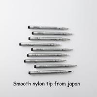 Stylo à dessin fin MS-807A-10 de qualité supérieure, encre pigmentée imperméable avec 10 tailles de pointes en nylon japonais, marqueurs d'art, stylo à aiguille, ensemble de stylos