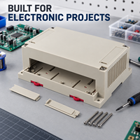 Contenitore Industriale in Plastica ABS per Progetti Elettronici, Montaggio su Guida DIN, Scatola per PCB