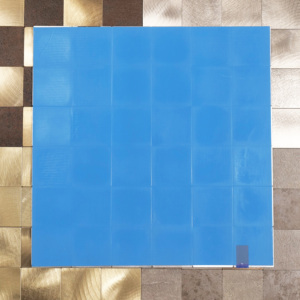 Square Aluminum-plastic Exterior, Stone + Metal Material with Aluminum Kitchen Splashback Tiles, Peelable and Sticky <strong>Mosaic</strong> - Product Image 6