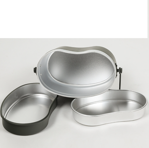 DFM07298 - Olla Táctica Portátil de Aluminio para Acampar, Entrenar, Cazar, Color Verde Oliva, con Tazón y Calentador - Product Image 2