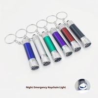 Mini lampe torche LED compacte en alliage d'aluminium à 3 LED, lampe porte-clés, lampe d'urgence, lampe de poche promotionnelle pour la nuit
