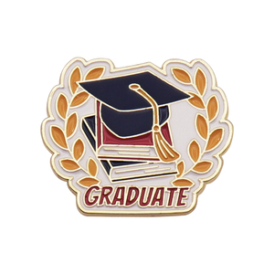 Nuevo Diseño Broche de Metal Fundido para Ceremonia de Graduación, con Frase Creativa, para Birrete de Doctorado, Flor para la Oreja, Corsage, Mochila o Blusa - Product Image 3
