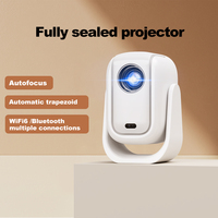Mini Proyector de Cine en Casa HD B13, Proyector de Cine en Casa con Corrección Trapezoidal Automática, 230 ANSI Lúmenes, LED