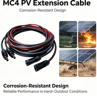 Câble d'extension solaire 4mm² 10AWG 5M Rouge Noir pour Panneau Solaire, VR, Bateau - Système Hors Réseau
