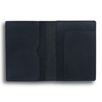 crazy horse Genuine Leather passport Holder black
