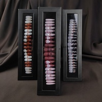 Boîte cadeau Pure-desire : Ongles ultra-durables à motifs ciel étoilé et amour, manucure gelée