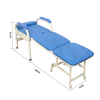 EU-AC511 Prix Bon Marché D'hôpital De Chevet Lit D'appoint Escorte Médicale Chaise Pliante