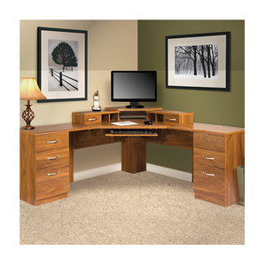 Meubles de bureau à domicile design moderne en forme de L coin en bois bureau <span class=keywords><strong>d</strong></span>'ordinateur (SZ-OD553) - Product Image 1