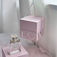 Luxury High-end Custom Logo Square Rigid Box Recyclable Paperboard Perfume Packaging Paper Boxes with Handle