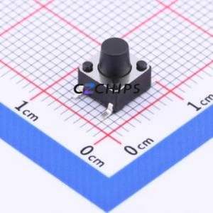 TS-KG02S-AT65F Tactile Switch SMD-4P,6x6mm Switch Single Pole Single Throw Round Button 2.5N Vertical Mount - Product Image 1