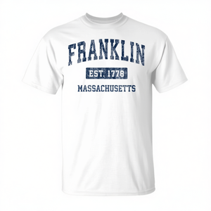 Franklin Massachusetts Est 1776 Camiseta deportiva vintage - Product Image 2