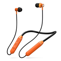 Audífonos Deportivos Inalámbricos D05 6.0 con Banda para el Cuello, Carga Tipo-C, para Correr, Música, Móvil, Metálicos, Intraaurales, IPX5
