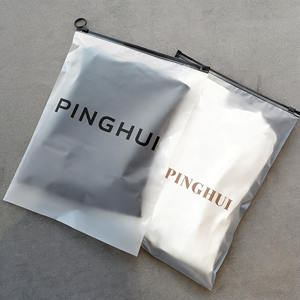 Custom Frosted Recycled Zipper Bags Clothing <b>Packaging</b> - Product Image 2