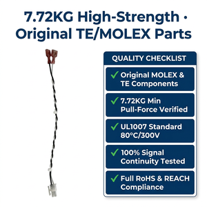 كابل UL1007 مخصص # حزمة أسلاك 20 خط مع غلاف MOLEX 3901-2020 وموصلات TE 2-521406-2 لأنظمة التحكم الصناعية - Product Image 6