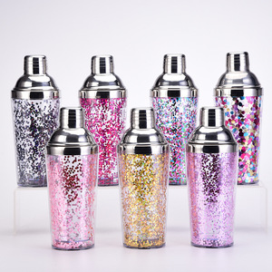 Coctelera de Acero Inoxidable con Brillo, Coctelera Cobbler de Doble Pared a Prueba de Fugas, Mezclador de Cócteles para el Hogar, <span class=keywords><strong>Bar</strong></span>, Fiestas, Regalo - Product Image 2