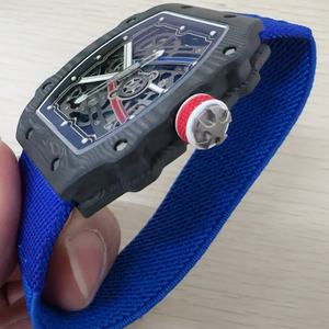 <span class=keywords><strong>Montre</strong></span> mécanique de luxe personnalisée de haute qualité 7,8 mm, bracelet en nylon de couleur vive, <span class=keywords><strong>montre</strong></span> de sport en fibre de carbone - Product Image 3