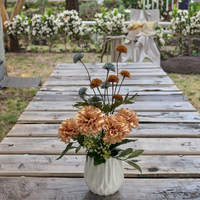 Bouquet de marguerites artificielles petites marguerites blanches pour mariage décor à la maison Table Arrangement de fleurs salon salle à manger centres de table