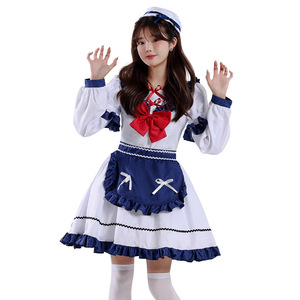 Vestido de Sirvienta Estilo Japonés Lolita JK con Lazo Plisado para Cosplay de Anime y Actuaciones Escénicas Primavera 2025 - Product Image 1