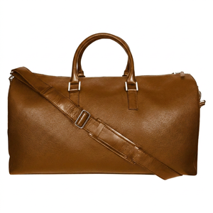 Premium Luxury Casual Black Genuine Leather Duffle <b>Bag</b> <b>Men</b> Large <b>Weekend</b> Travel Gym Sports Water Resistant Polyester - Product Image 1