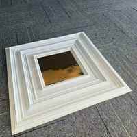 Panneaux muraux 3D en PVC effet miroir, autocollants décoratifs modernes pour murs intérieurs et plafonds
