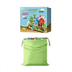 Ensemble de cubes de construction magnétiques éducatifs pour les enfants de 5 à 7 ans - Blocs de construction DIY avec jeu magnétique - Product Image 1