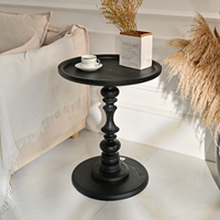 INNOVA Langlebiger Farmhaus Öko-freundlicher Holzplatten-Couchtisch in Schwarz Dekoratives Design Einfache Montage Wohnzimmermöbel