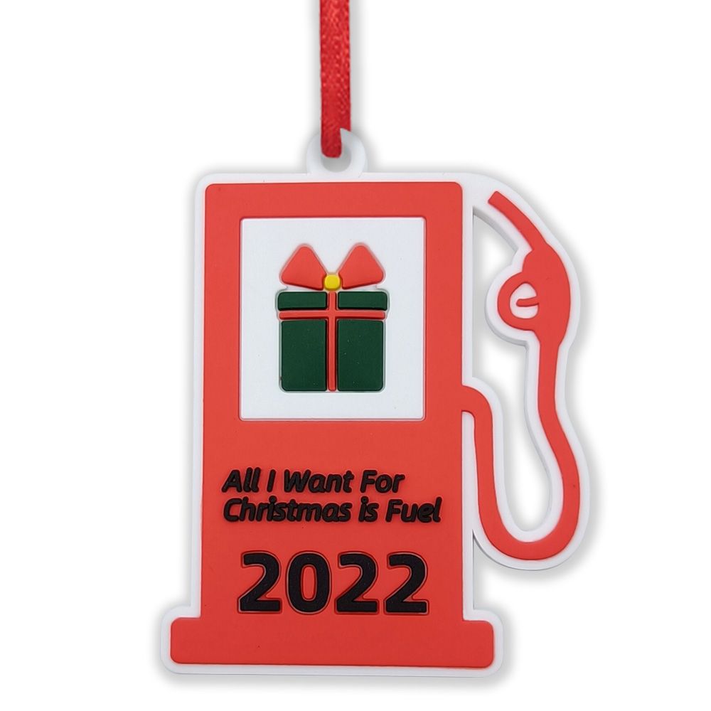 2022 fuel Christmas Tree ornament funny Gas Soft PVC Xmas Decorations The Year We needed Gas