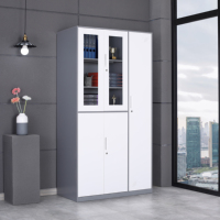 Meuble de rangement combiné en acier avec porte, armoire de classement de bureau, casier, placard, mobilier verrouillable au design moderne pour chambre et centre commercial
