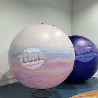 Ballon gonflable géant globe terrestre le plus vendu en PVC et tissu Oxford, logo personnalisé, imperméable, durable et résistant aux intempéries
