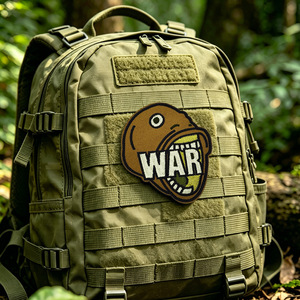Parche Bordado de Morale con Diseño de Casco de Guerrero con un Ojo Destrozado, Listo para Enviar, para Mochilas Tácticas y Gorras - Product Image 3